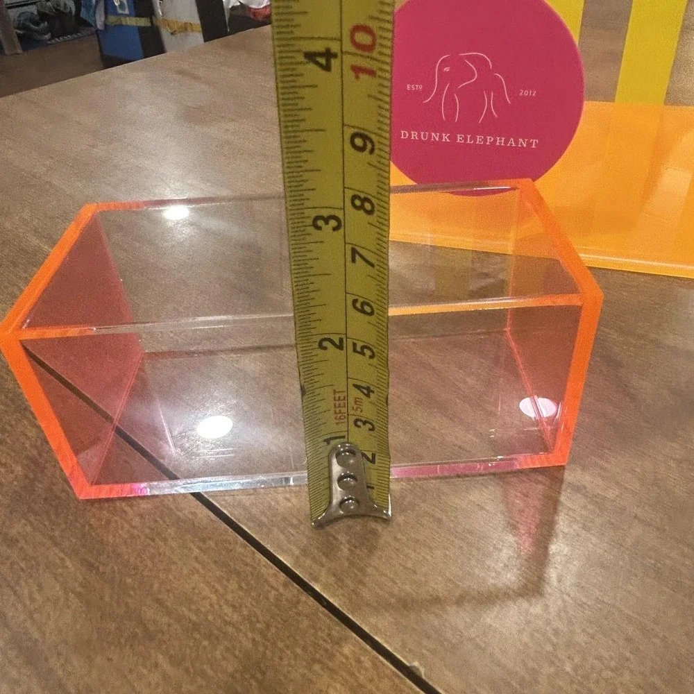 Drunk Elephant Acrylic Display Box Riser Set Multi-Color Organizer Decor Storage